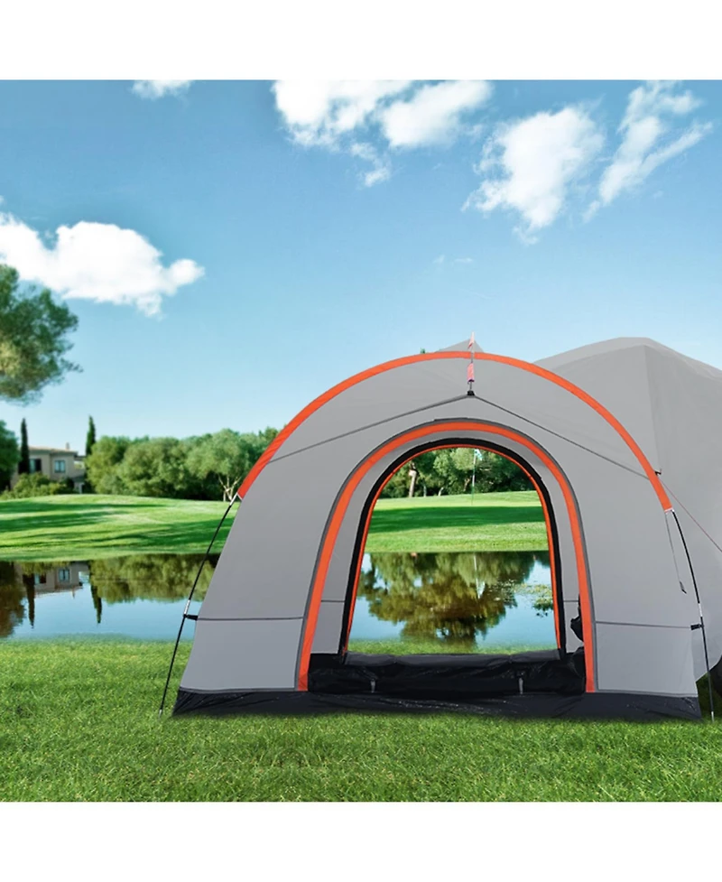 ECHTPeak Suv Camping Tent, 8'-8' Suv Tent Attachment for Camping, with Rain Layer and Carry Bag, PU2000mm Double Layer Truck Tent, for 6-8 Person