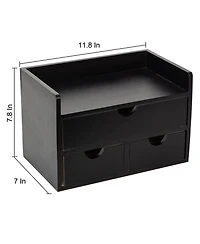 Danrong Desk Organizer 3 Drawers Tabletop Storage Cabinet Office Home Organization
