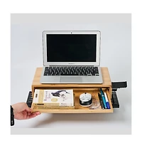 Danrong Monitor Stand Riser with Drawer and Phone Holder Non Slip Desk Organizer