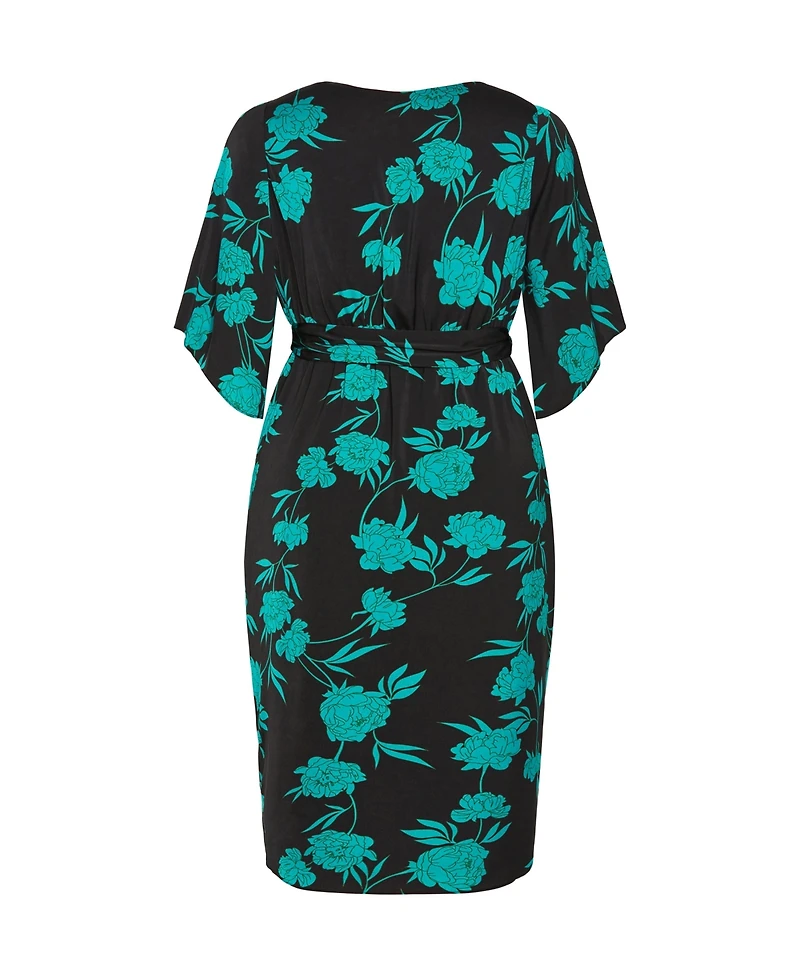 City Chic Plus Kimberly Print Maxi Dress