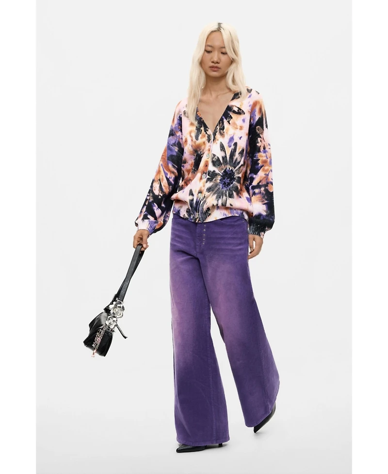 Desigual Women's Floral-Print V-Neck Cardigan