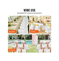 Slickblue 100 Pack Spandex Folding Chair Covers for Wedding Events