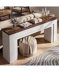 Tribesigns 70.9" Narrow Console Table, Wooden Long Sofa Table