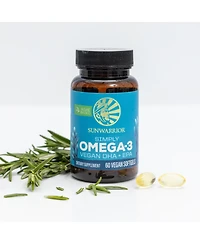 Sunwarrior Omega-3 Algae Oil Softgels, 550 Milligram Omega-3s with Dha and Epa, 60 Softgels