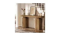 Slickblue 63" Wooden Console Table for Entryway or Foyer