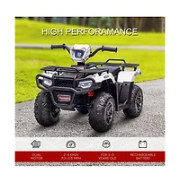 Sevorley 12V Kids Electric Rechargeable Ride-On Car with Led Lights and Music, Ages 3-6 Years