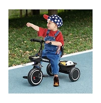 Sevorley Kids 3-Wheel Tricycle with Adjustable Seat and Safety Belt, Ages 2-5