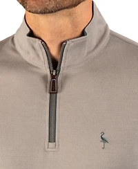 TailorByrd Men's Soft Stonewashed Quarter Zip Sweater