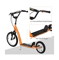 Sevorley Kids Kick Scooter with Adjustable Handlebar, Non-Slip Deck, All-Terrain Tires, Ages 3+