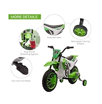 Sevorley 12V Kids Electric Ride-On Motorcycle with Rechargeable Drive and Training Wheels, Ages 3-5