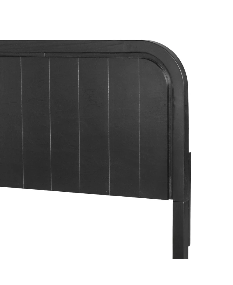 Streamdale Furniture Queen Wood Platform Bed Frame with Headboard, Noise-Free