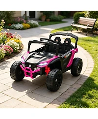 Sevorley 12V Kids Electric Utv Ride-On Truck with Parental Remote Control and Led Lights, Ages 3-5