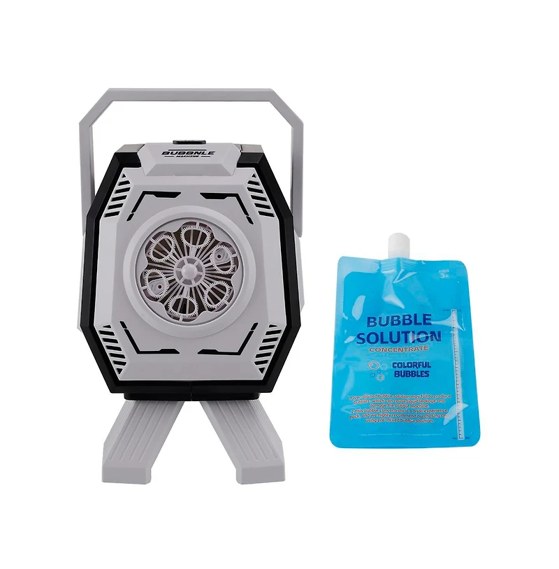 Bruce & Shark Portable Bubble Machine With Lights, Ages 3+