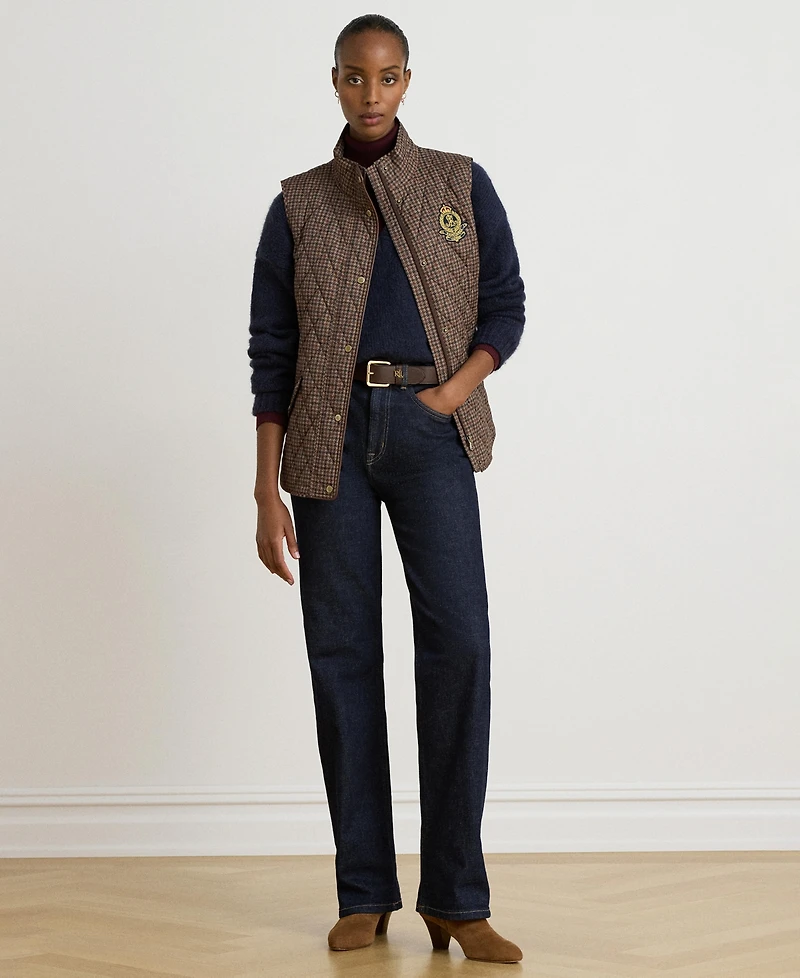 Lauren Ralph Womens Crested Vest