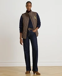 Lauren Ralph Womens Crested Vest