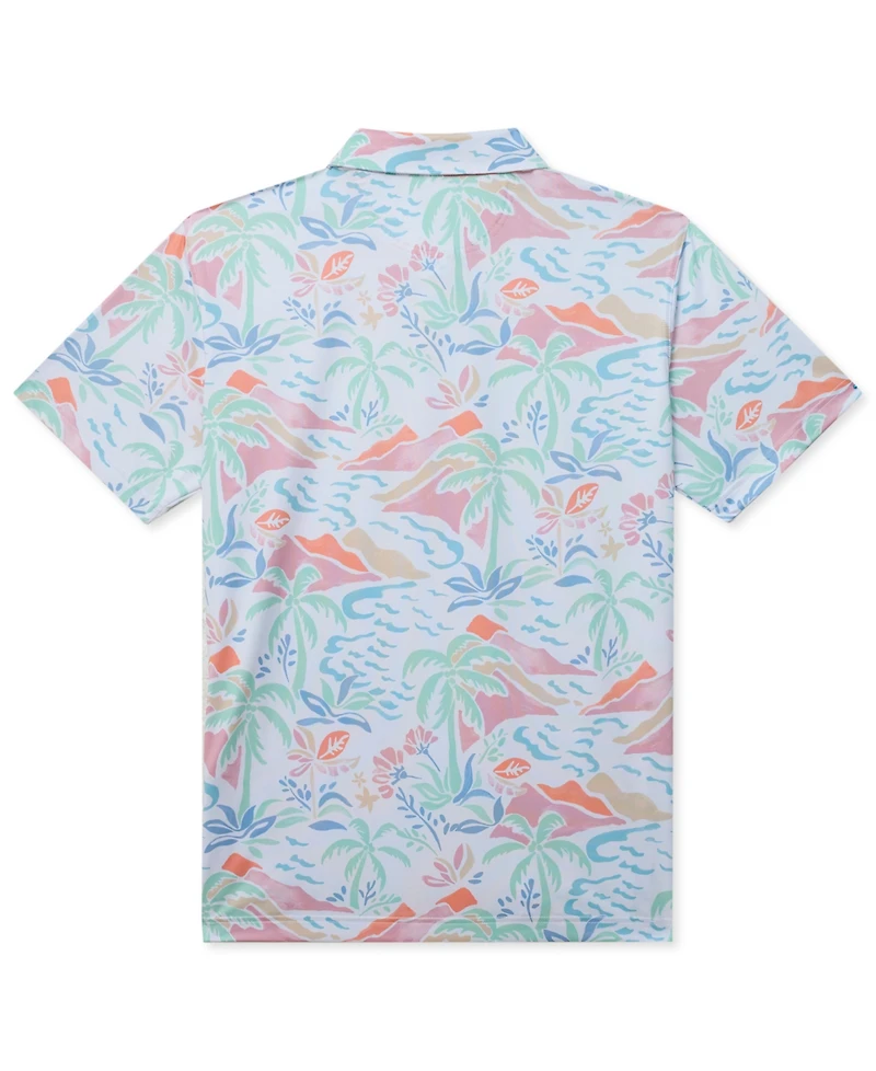 Chubbies Men's The Washed Ashore Performance Stretch Polo Shirt