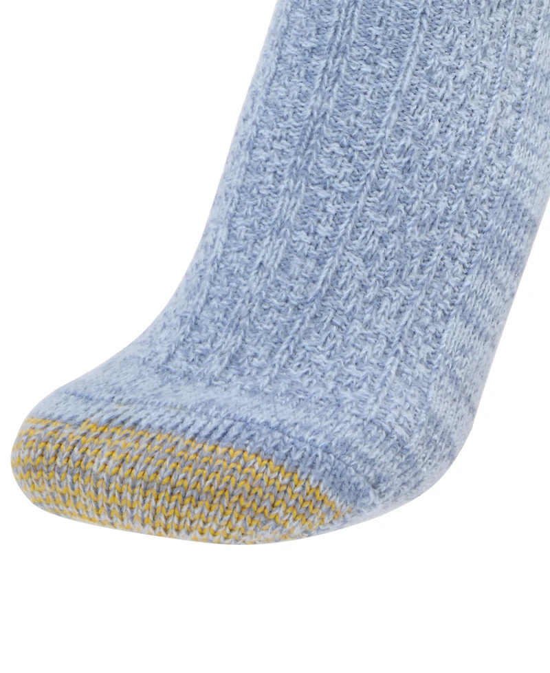 Gold Toe Women's Cable-Knit Reinforced Toe Knee-High Socks, 2-Pack