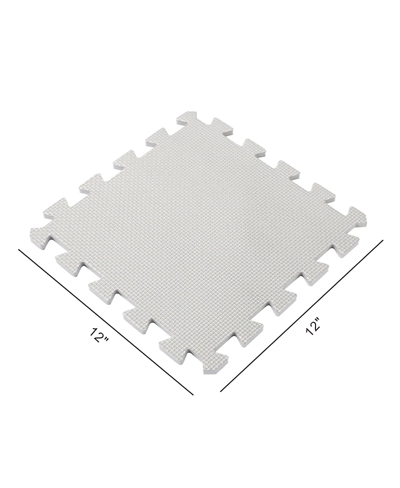 Easy Playhouse Interlocking Foam Tile Playmat, 12-Piece