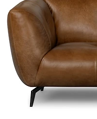 Avori Leather 3-Piece L-Shaped Sofa, Macy's Exclusive