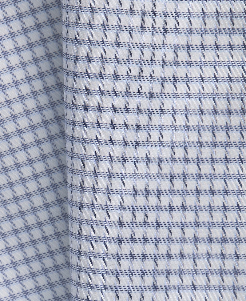 Michael Kors Men's Luxe Touch Micro Check Dress Shirt