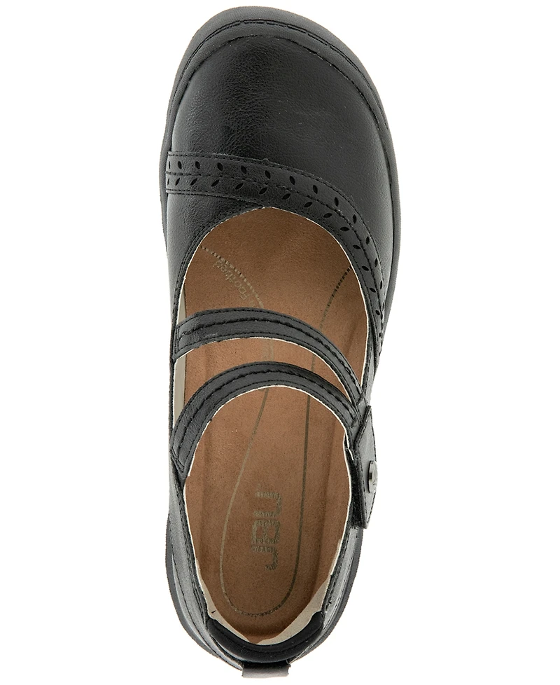 Jbu Women's Adeline-Wide Mary Jane Flats