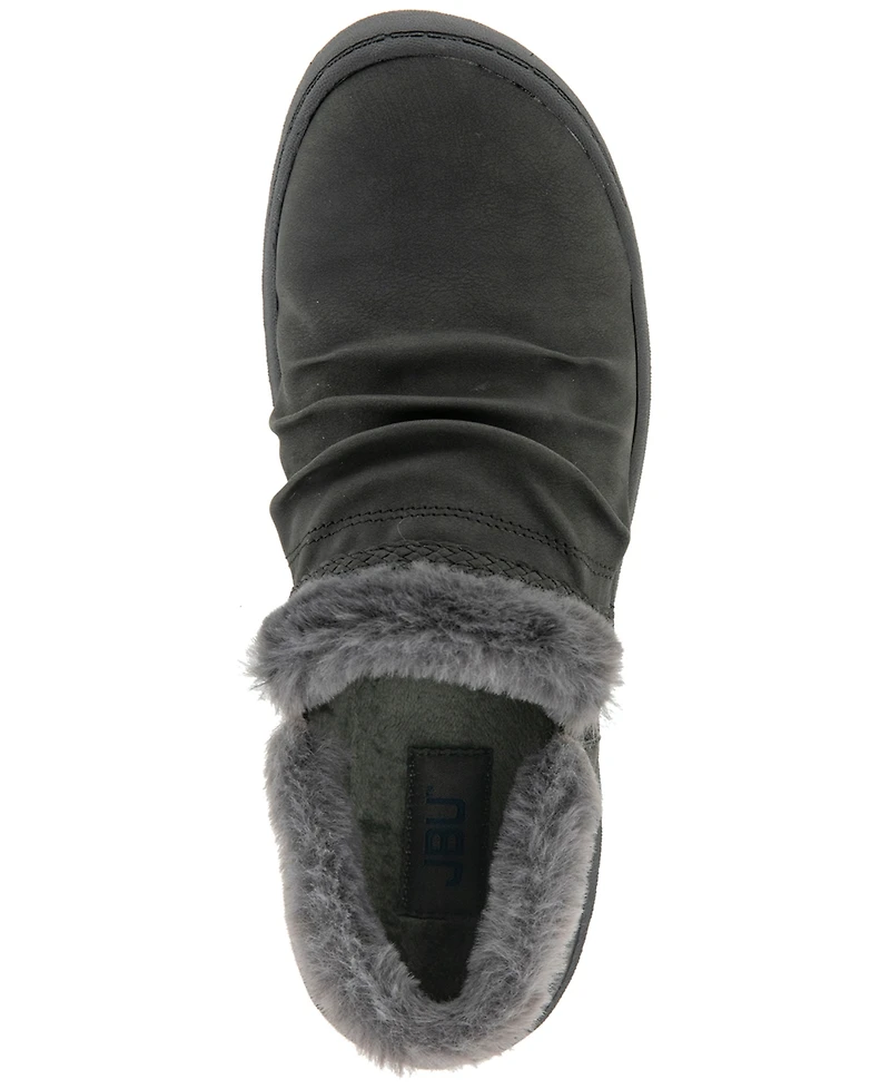 Jbu Women's Reese Water-Resistant-Wide Closed Slip-On Casual Flats