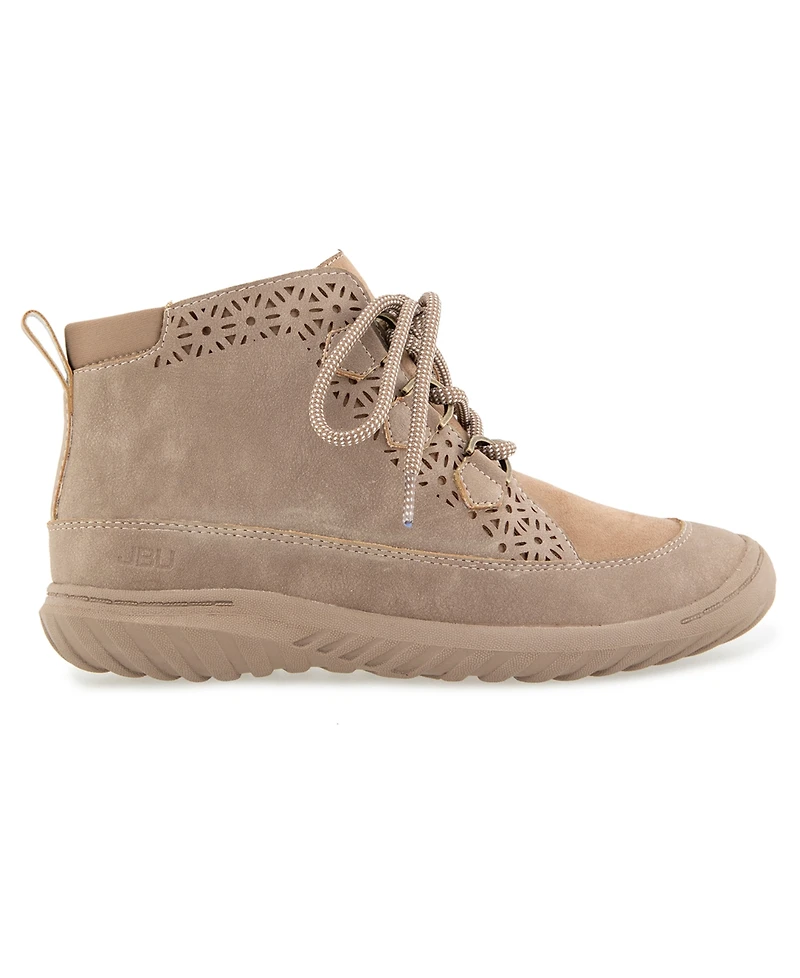 Jbu Women's Roxanne Water-Resistant Lace-Up Casual Booties