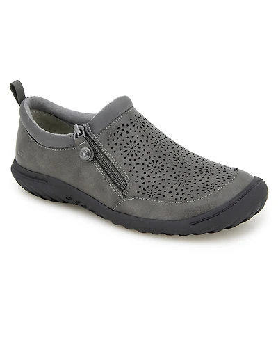 Jbu Women's Avery-Wide Closed Round Toe Casual Flats