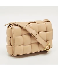 Pre-Owned Bottega Veneta Women's Padded Cassette Intreccio Leather Shoulder Bag