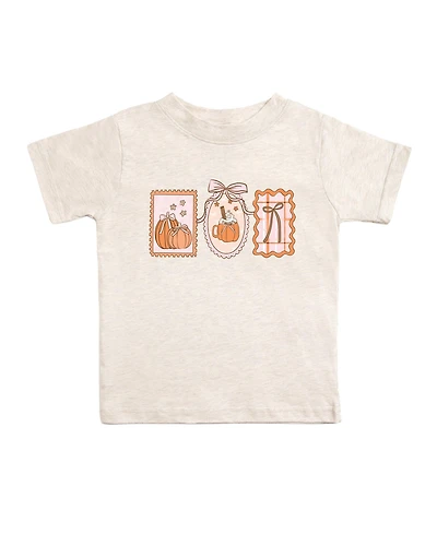 Sweet Wink Little Girls Pumpkin Cameo Short Sleeve T-Shirt