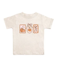 Sweet Wink Little Girls Pumpkin Cameo Short Sleeve T-Shirt