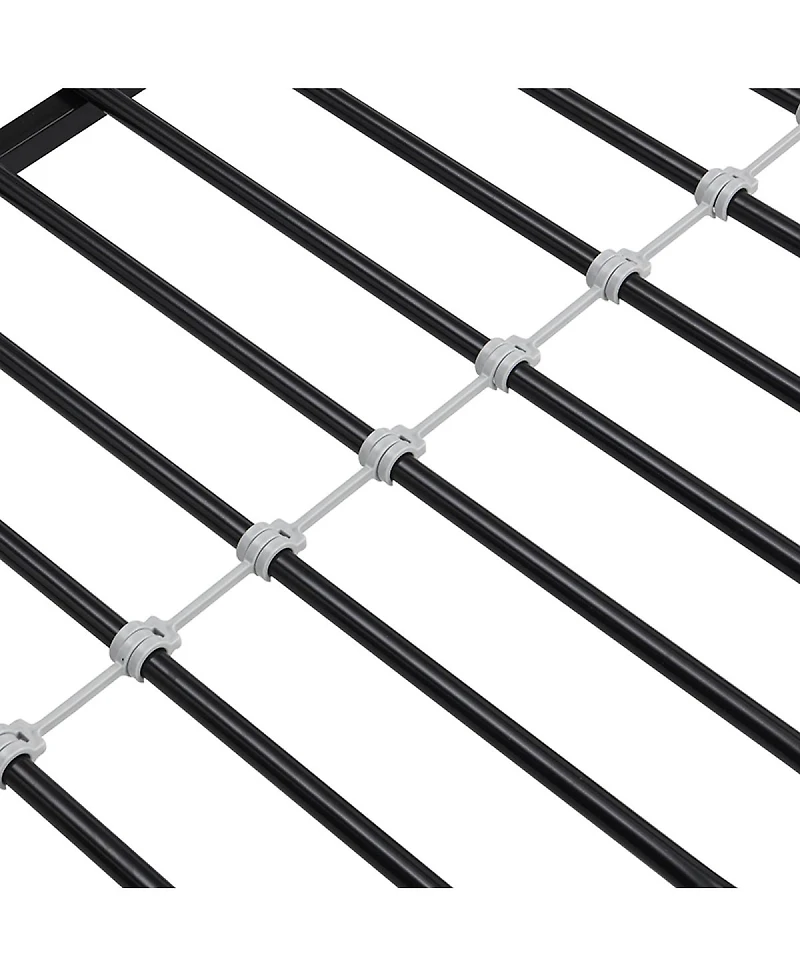 Streamdale Furniture Modern Space-Saving Stacked Metal Bed Frame, Noise-Free, Easy Assembly