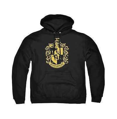 Harry Potter Men's Hufflepuff Crest Pull-Over Hoodie