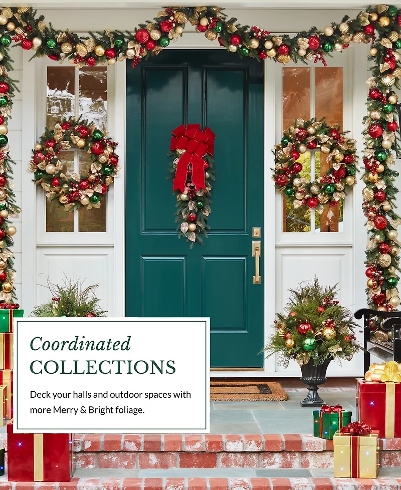 Balsam Hill 30" Merry and Bright Christmas Wreath