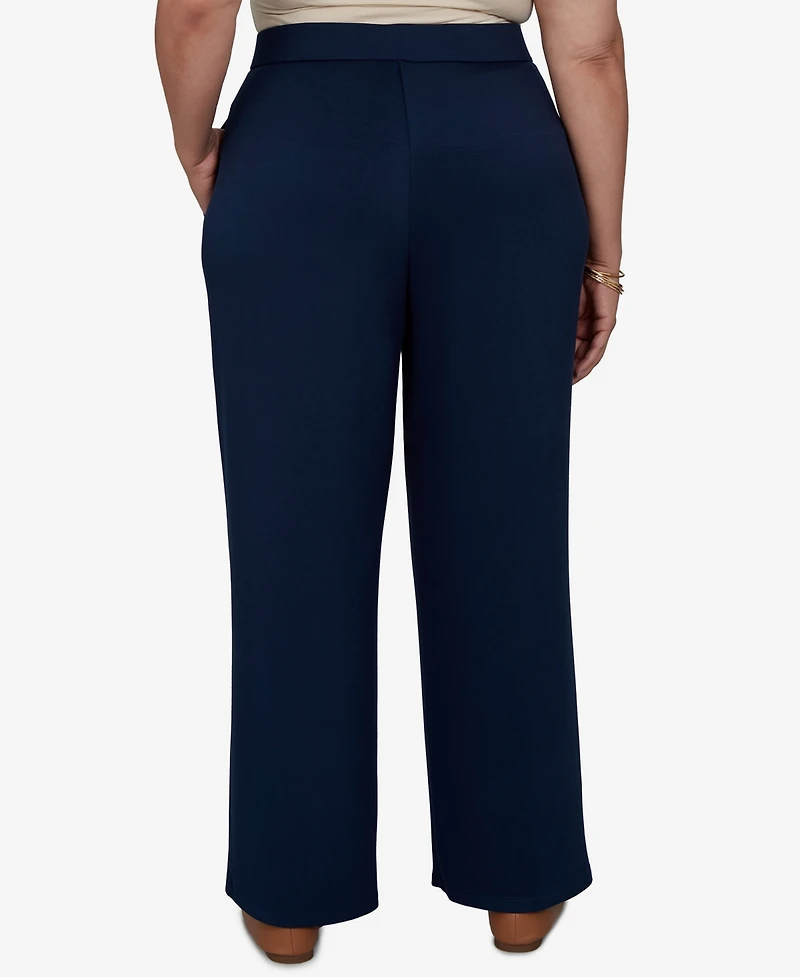 Alfred Dunner Plus Pull-On Wide-Leg Pants