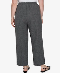 Alfred Dunner Plus Pull-On Straight Pants