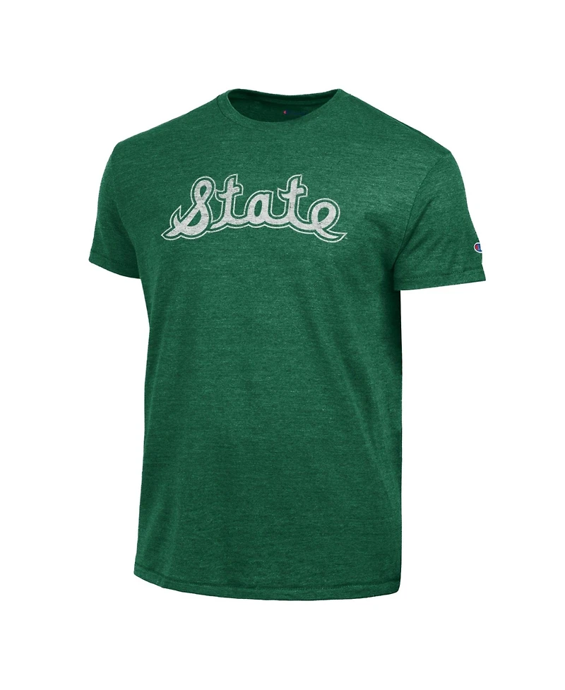 Champion Men's Michigan State Spartans Distressed Triumph Tri-Blend T-Shirt