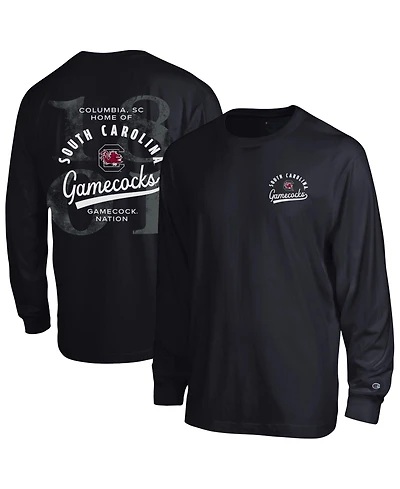 Champion Men's South Carolina Gamecocks Laminated All-Star Long-Sleeve Screen-Print Crewneck T-Shirt