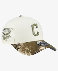 New Era Men's Khaki/Realtree Camo Cleveland Guardians 9FORTY A-Frame Adjustable Hat