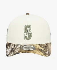 New Era Men's Khaki/Realtree Camo Seattle Mariners 9FORTY A-Frame Adjustable Hat