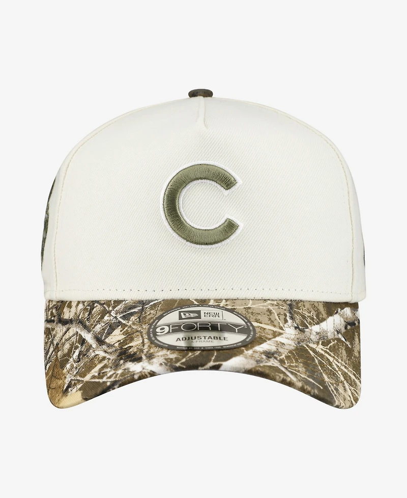 New Era Men's Khaki/Realtree Camo Chicago Cubs 9FORTY A-Frame Adjustable Hat