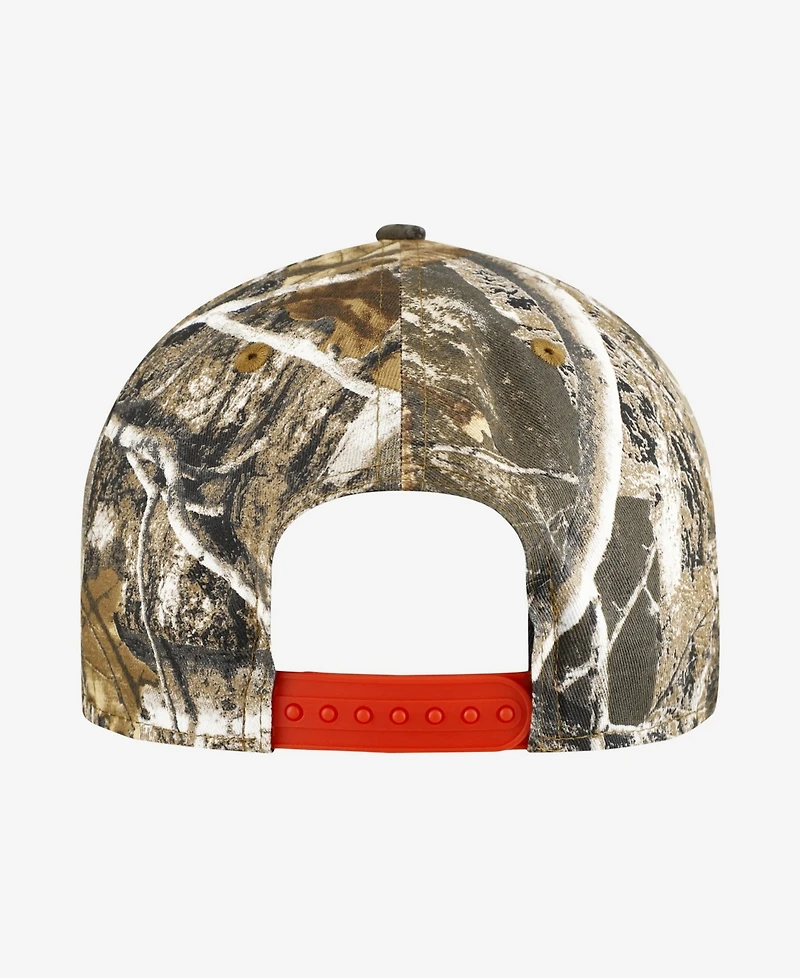 New Era Men's Camo Los Angeles Angels Realtree Orange Pop 9FIFTY Snapback Hat