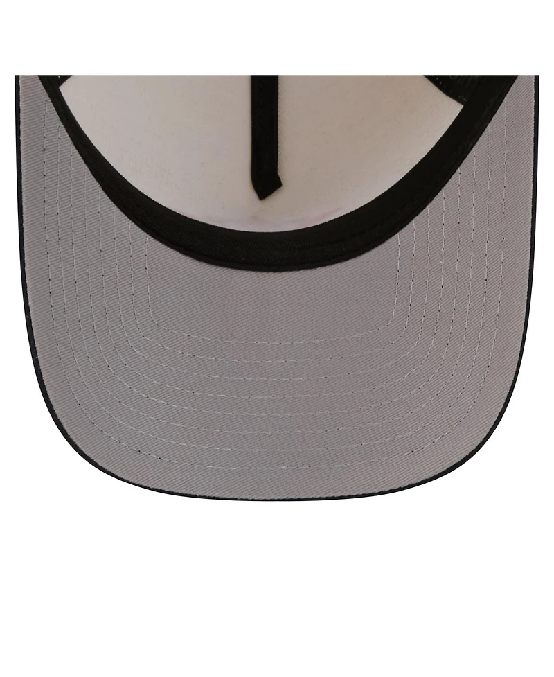 New Era Men's Cream Houston Astros Chrome A-Frame 59FORTY Fitted Hat