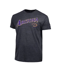 Champion Men's Arizona Diamondbacks Cooperstown Wordmark Lockup Tri-Blend T-Shirt