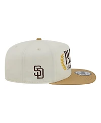 New Era Men's Cream San Diego Padres Club 9FIFTY A-Frame Snapback Hat