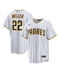 Nike Men's San Diego Padres Mason Miller Home Replica V-Neck Short-Sleeve Jersey