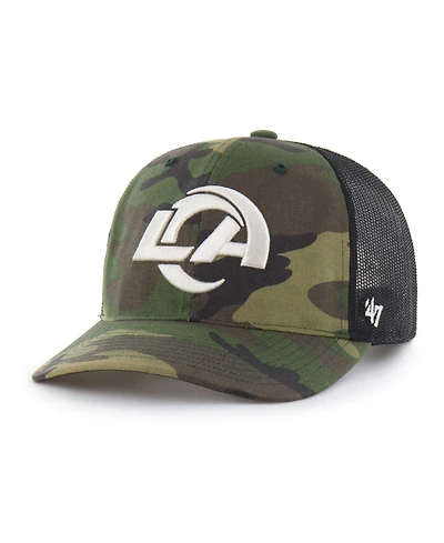 '47 Brand Men's Los Angeles Rams Adjustable Mesh Trucker Hat