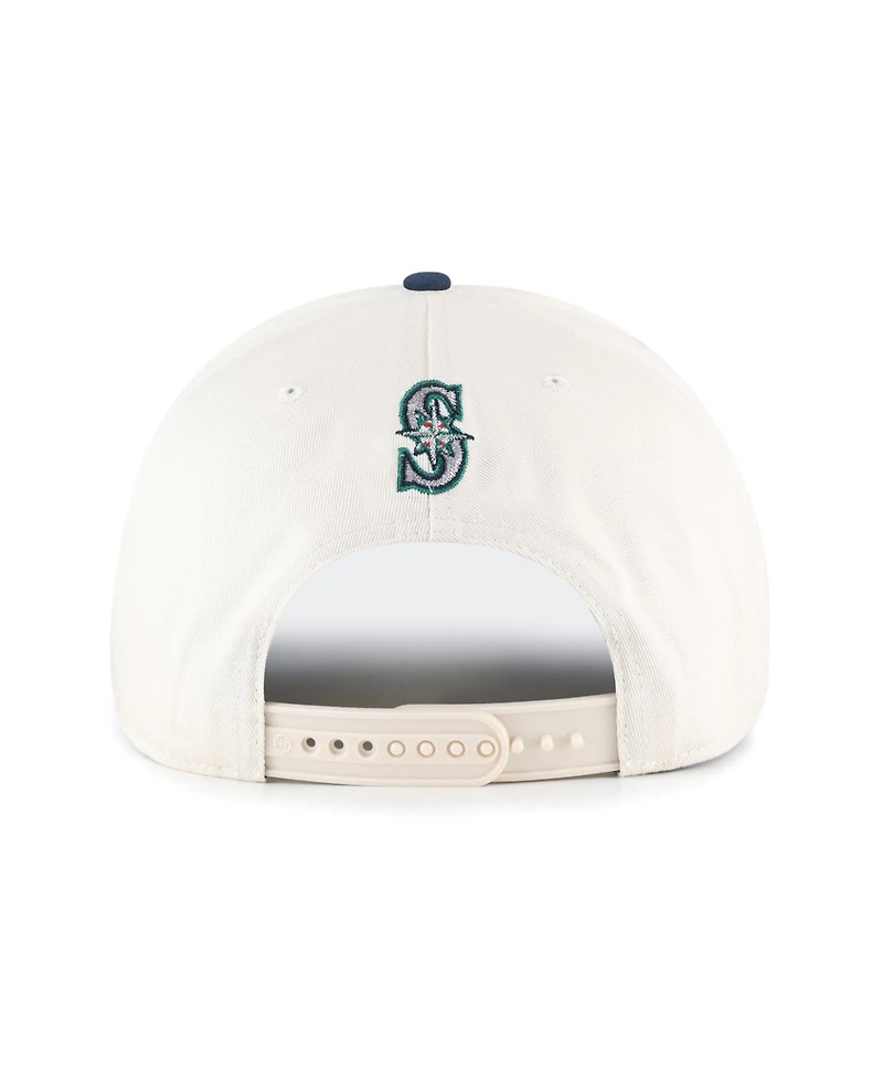 '47 Brand Men's Natural/Navy Seattle Mariners Rope Script Hitch Adjustable Hat