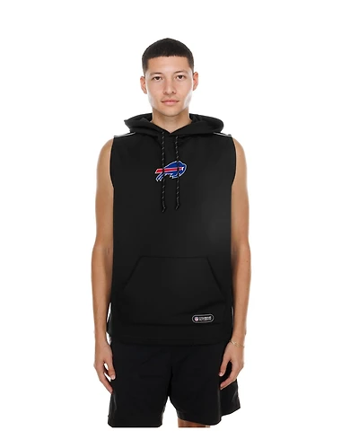 New Era Men's Black Buffalo Bills Combine Sleeveless Hoodie