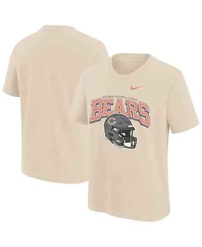 Nike Big Boys and Girls Natural Chicago Bears Easy Lane T-Shirt
